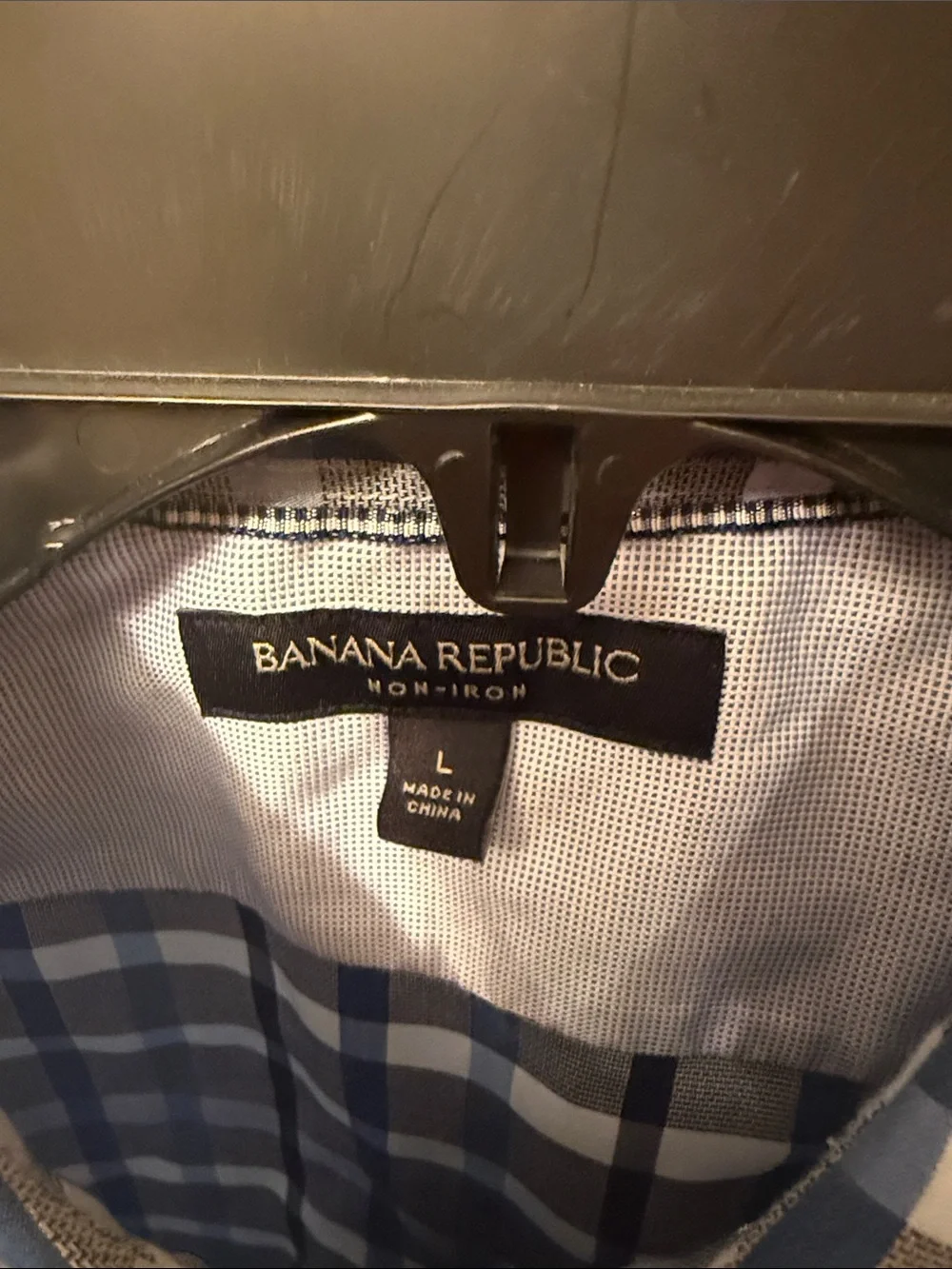 4 Banana Republic Men's Plaid Button-Down Shirt - Blue, Light Green, Pink, White